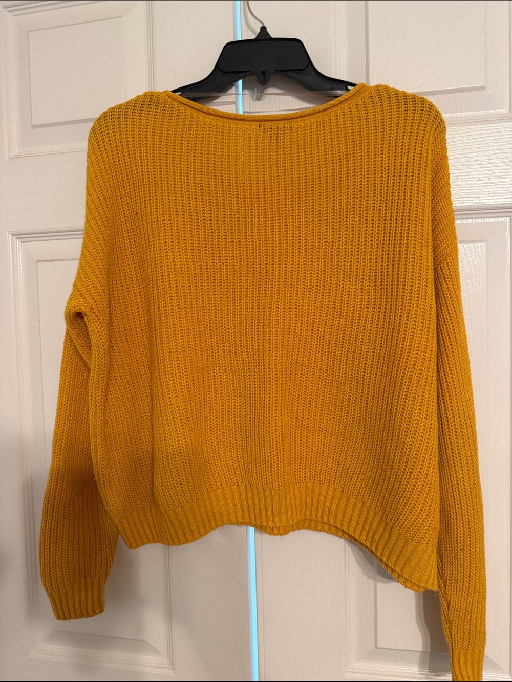 wild fable Mustard Ribbed Crewneck Sweater - Picture 3 of 3